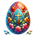 Watercolor Christian Easter Fabric Panel 4