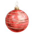 Watercolor Christmas Ornaments Fabric Panel 21