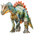 Watercolor Dinosaurs Fabric Panel 27