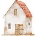Watercolor Farm Fabric Panel 33