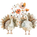 Watercolor Farm Fabric Panel 4