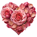 Watercolor Flower Bouquets Fabric Panel 17