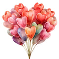 Watercolor Flower Bouquets Fabric Panel 9