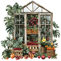 Watercolor Greenhouse Fabric Panel 24