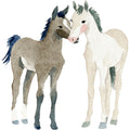 Watercolor Horses Fabric Panel 74