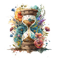 Watercolor Hourglass Fabric Panel 3