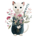 Watercolor Kitten Fabric Panel 12