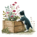 Watercolor Kitten Fabric Panel 5