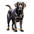 Watercolor Labrador Fabric Panel 15