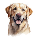 Watercolor Labrador Fabric Panel 29