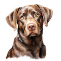 Watercolor Labrador Fabric Panel 32