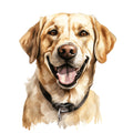 Watercolor Labrador Fabric Panel 39