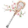 Watercolor Lacrosse Fabric Panel 4