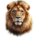Watercolor Lion Fabric Panel 15