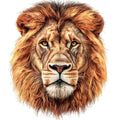 Watercolor Lion Fabric Panel 2