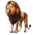 Watercolor Lion Fabric Panel 27