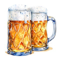 Watercolor Oktoberfest Fabric Panel 31