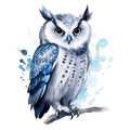 Watercolor Owl Fabric Panel 20