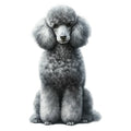 Watercolor Poodles Fabric Panel 28