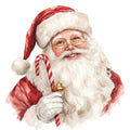 Watercolor Santa Claus Fabric Panel 12