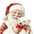 Watercolor Santa Claus Fabric Panel 3