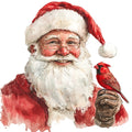 Watercolor Santa Claus Fabric Panel 8