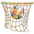 Watercolor Soccer Fabric Panel 16