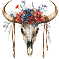 Watercolor Texas Fabric Panel 29