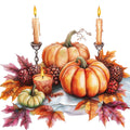 Watercolor Thanksgiving Fabric Panel 34