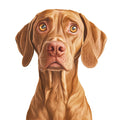 Watercolor Vizslas Fabric Panel 15