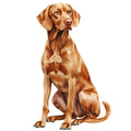 Watercolor Vizslas Fabric Panel 22