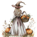 Watercolor Witch Fabric Panel 15