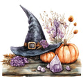 Watercolor Witch Fabric Panel 3