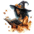 Watercolor Witch Fabric Panel 33