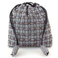 Weaving Sashiko Koki Drawstring Bag Half Kit Black