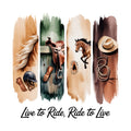 Western Brushstroke Fabric Panel 1