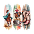 Western Brushstroke Fabric Panel 12