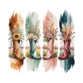 Western Brushstroke Fabric Panel 14