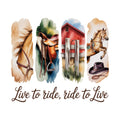 Western Brushstroke Fabric Panel 25