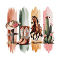 Western Brushstroke Fabric Panel 4