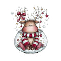 Whimsical Christmas Cocktail Fabric Panel 13