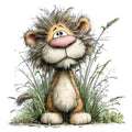 Whimsical Safari Animal Fabric Panel 16