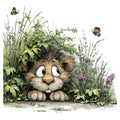Whimsical Safari Animal Fabric Panel 28