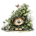 Whimsical Safari Animal Fabric Panel 30
