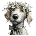Whimsical Spring Dogs Fabric Panel 49