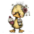 Whimsical Spring Duck Fabric Panel 15