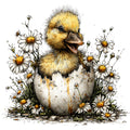 Whimsical Spring Duck Fabric Panel 9