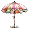 Whimsical Summer Beach Fabric Panel 15
