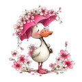 Whimsical Summer Goose Fabric Panel 25