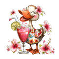 Whimsical Summer Goose Fabric Panel 31